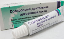 Pasta de dientes adhesiva dental Solcoseryl: instrucciones de uso