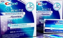 Clareamento dental Crest 3D White Whitestrips: variedades, regras de uso, custo