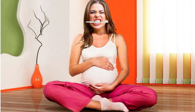 En tandvärk under graviditeten