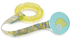 Chinese cooling teether Happy Baby Water teether with holder