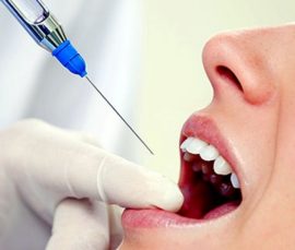 Local tooth anesthesia before treatment