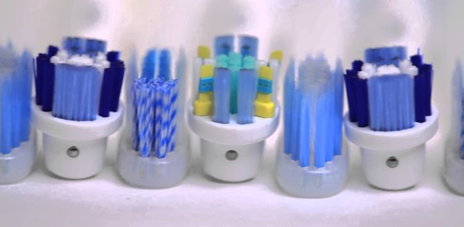 Buses pour une brosse à dents électrique