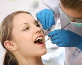 Dental examination by the dentist